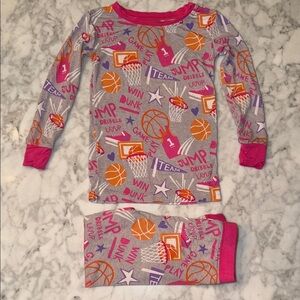 Little Sleepies Pink Basketball Print Pajamas 3T
